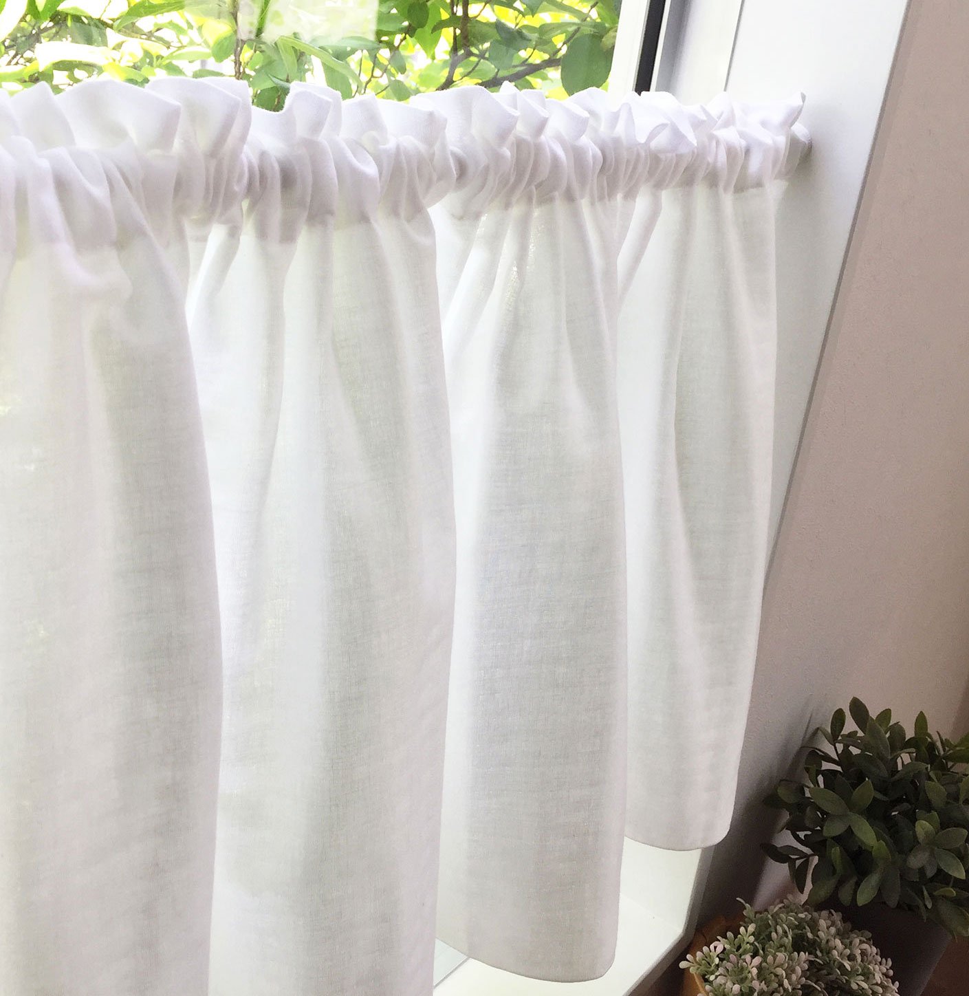 Amazon｜カフェカーテン おしゃれ かわいい 北欧 Sunnyday Fabric